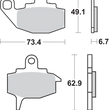 Load image into Gallery viewer, SBS HF Brake Pads - Kawasaki - Side View
