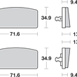 Load image into Gallery viewer, SBS HF Brake Pads - R60/7 - Side View