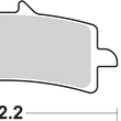 Load image into Gallery viewer, SBS HS Brake Pads - 841HS - Side View
