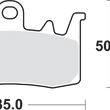 Load image into Gallery viewer, SBS HS Brake Pads - 900HS - Side View