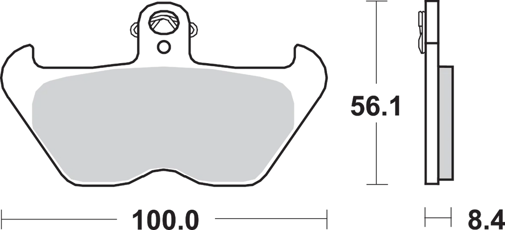 SBS HS Brake Pads - BMW - 703HS - Side View