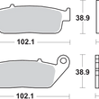 Load image into Gallery viewer, SBS HS Brake Pads - Honda - 700HS - Side View