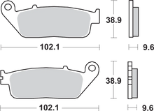 Load image into Gallery viewer, SBS HS Brake Pads - Honda - 700HS - Side View