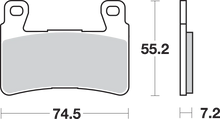 Load image into Gallery viewer, SBS HS Brake Pads - Honda - 734HS - Side View
