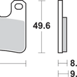 Load image into Gallery viewer, SBS HS Brake Pads - Kawasaki/Suzuki - 806HS - Side View