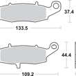 Load image into Gallery viewer, SBS HS Brake Pads - V-Strom - 704HS - Side View