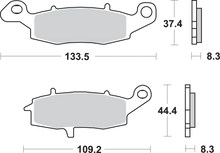 Load image into Gallery viewer, SBS HS Brake Pads - V-Strom - 704HS - Side View