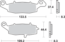 Load image into Gallery viewer, SBS HS Brake Pads - V-Strom - 705HS - Side View