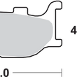 Load image into Gallery viewer, SBS HS Brake Pads - Yamaha - 691HS - Side View