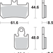 Load image into Gallery viewer, SBS HS Brake Pads - Yamaha - 839HS - Side View