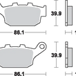 Load image into Gallery viewer, SBS LS Brake Pads - 614LS - Side View
