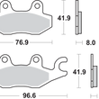 Load image into Gallery viewer, SBS LS Brake Pads - 638LS - Side View