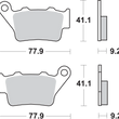 Load image into Gallery viewer, SBS LS Brake Pads - 675LS - Side View