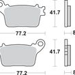 Load image into Gallery viewer, SBS LS Brake Pads - 834LS - Side View