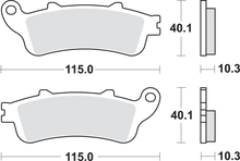 Load image into Gallery viewer, SBS LS Brake Pads - GL 1800 - 880LS - Side View