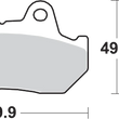 Load image into Gallery viewer, SBS LS Brake Pads - Honda - 542LS - Side View