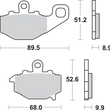 Load image into Gallery viewer, SBS LS Brake Pads - Kawasaki - 687LS - Side View