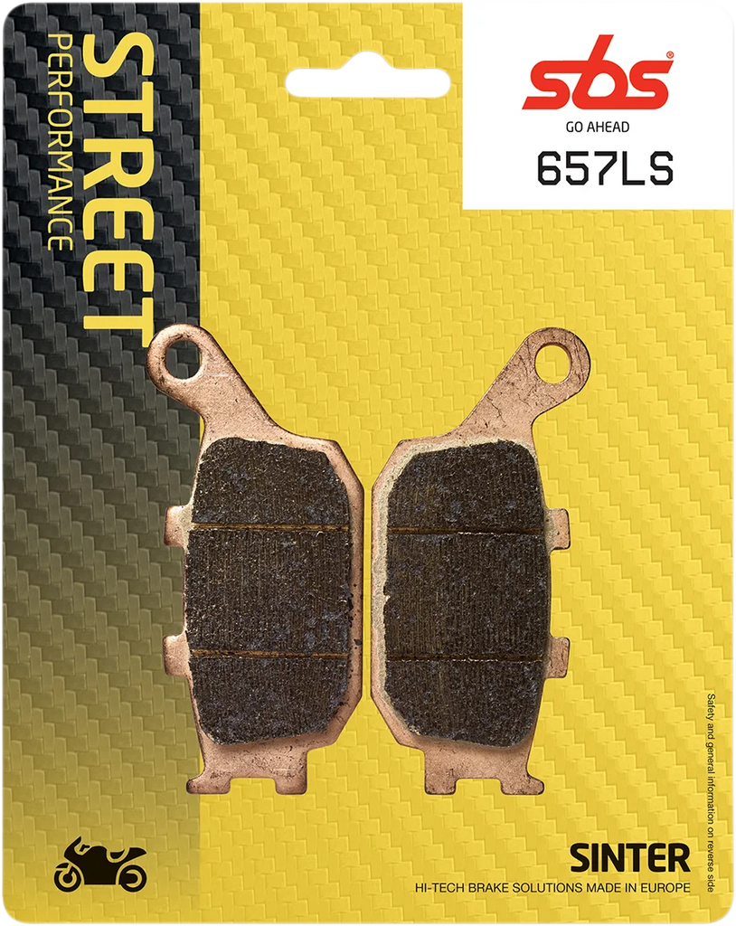 SBS LS Brake Pads - Kawasaki/Suzuki - 657LS - Side View
