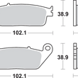 Load image into Gallery viewer, SBS LS Brake Pads - ST1100 - 654LS - Side View
