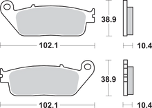 Load image into Gallery viewer, SBS LS Brake Pads - ST1100 - 654LS - Side View