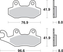 Load image into Gallery viewer, SBS Off-Road Sintered Brake Pads - Side View