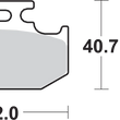 Load image into Gallery viewer, SBS Off-Road Sintered Brake Pads - Side View