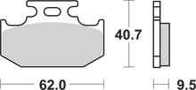 Load image into Gallery viewer, SBS Off-Road Sintered Brake Pads - Side View