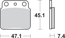 Load image into Gallery viewer, SBS Off-Road Sintered Brake Pads - Side View
