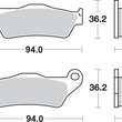 Load image into Gallery viewer, SBS Off-Road Sintered Brake Pads - Side View
