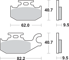 Load image into Gallery viewer, SBS Off-Road Sintered Brake Pads - Side View