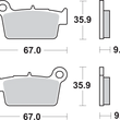 Load image into Gallery viewer, SBS Off-Road Sintered Brake Pads - Side View