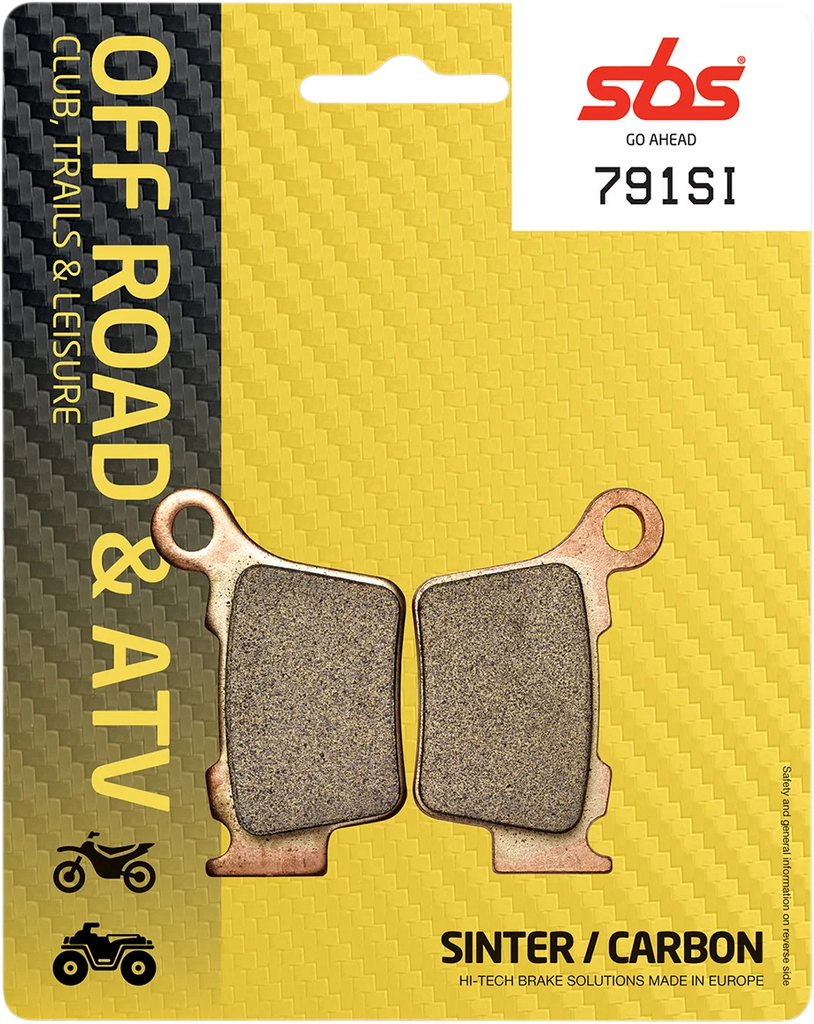 SBS Off-Road Sintered Brake Pads - Side View