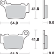 Load image into Gallery viewer, SBS Off-Road Sintered Brake Pads - Back View