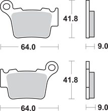 Load image into Gallery viewer, SBS Off-Road Sintered Brake Pads - Back View