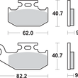 Load image into Gallery viewer, SBS Off-Road Sintered Brake Pads - Can-Am - Side View