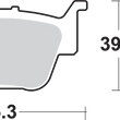 Load image into Gallery viewer, SBS Off-Road Sintered Brake Pads - Honda - Side View