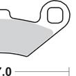 Load image into Gallery viewer, SBS Off-Road Sintered Brake Pads - Polaris - Side View