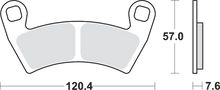 Load image into Gallery viewer, SBS Off-Road Sintered Brake Pads - Polaris - Side View