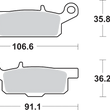 Load image into Gallery viewer, SBS Off-Road Sintered Brake Pads - Yamaha - Side View