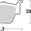 Load image into Gallery viewer, SBS Off-Road Sintered Brake Pads - Honda - Side View
