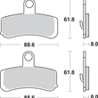 Load image into Gallery viewer, SBS Sintered Brake Pads - Harley-Davidson - Side View