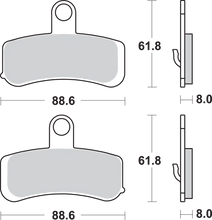 Load image into Gallery viewer, SBS Sintered Brake Pads - Harley-Davidson - Side View