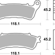 Load image into Gallery viewer, SBS Sintered Brake Pads - Rear - Side View