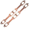 Load image into Gallery viewer, SCE Gaskets 1.650 x 1.200 Copper Embossed Exh Gskt 4164 fits Mopar BB