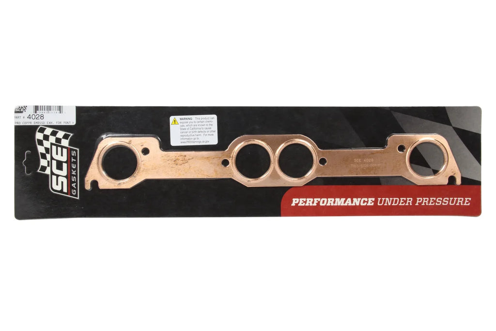 SCE Gaskets Copper Exhaust Gaskets 4028 fits Pontiac