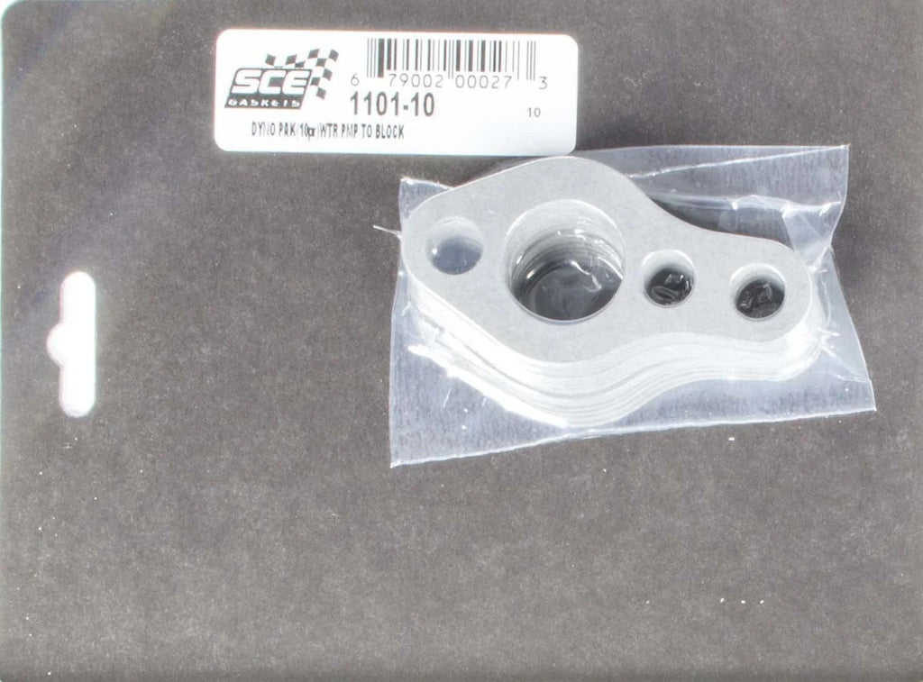 SCE Gaskets Water Pump Gaskets Dyno-Pak (10pr) 1101-10 fits SBC