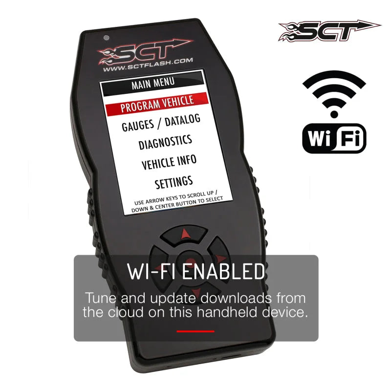 SCT Ford Cars & Trucks (Gas & Diesel) X4 Power Flash Programmer EO Certified - Installation View