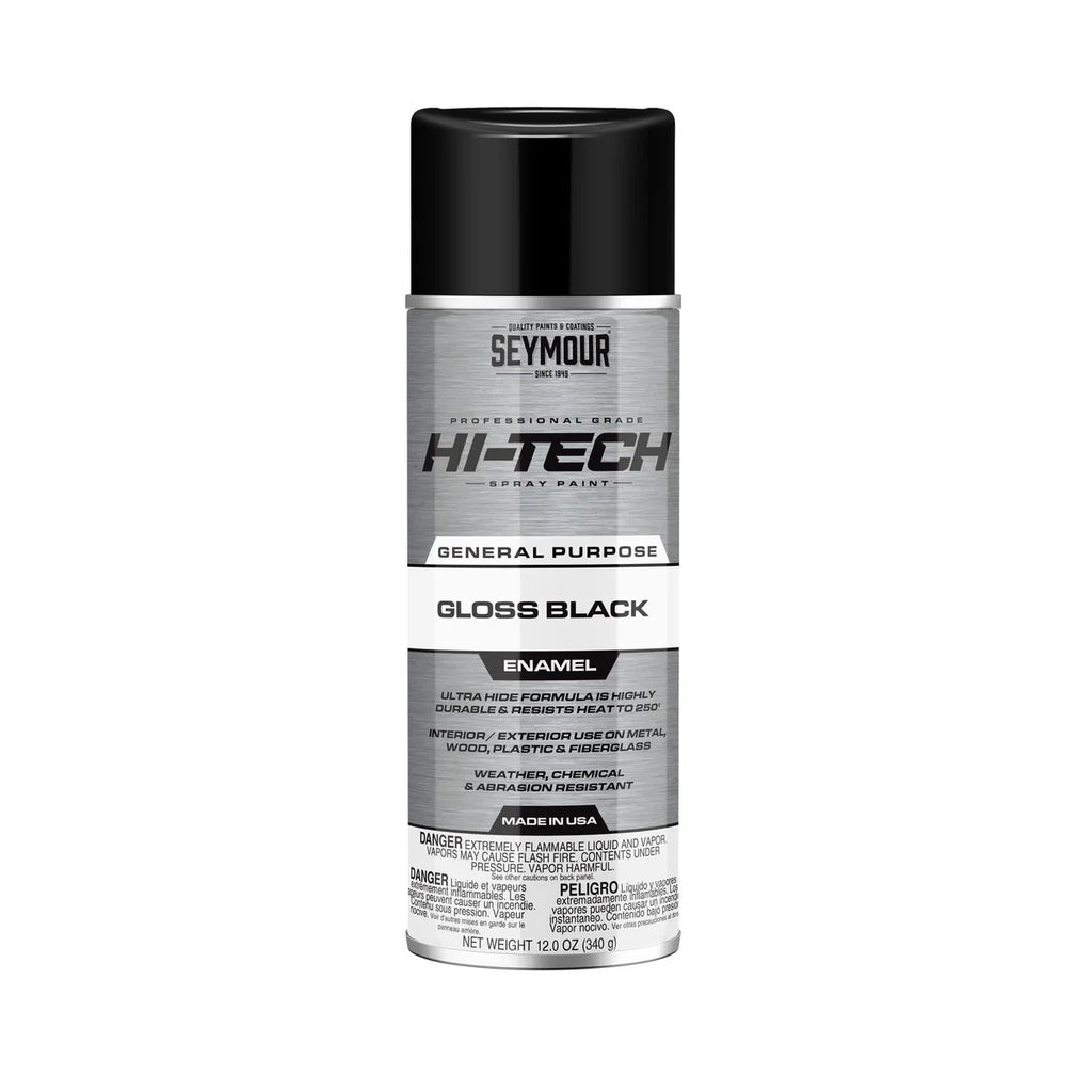 SEYMOUR PAINT Hi-Tech Enamels Gloss Black Paint 16-115