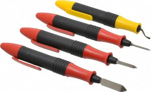 SHAVIV Scrape/Burr Kit (3=! 3pc Set + 1 Glo-Burr 90081