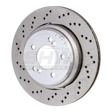 Load image into Gallery viewer, SHW 06-08 BMW Z4 3.2L Left Rear Cross-Drilled Lightweight Brake Rotor (34212282303) - Main Product View